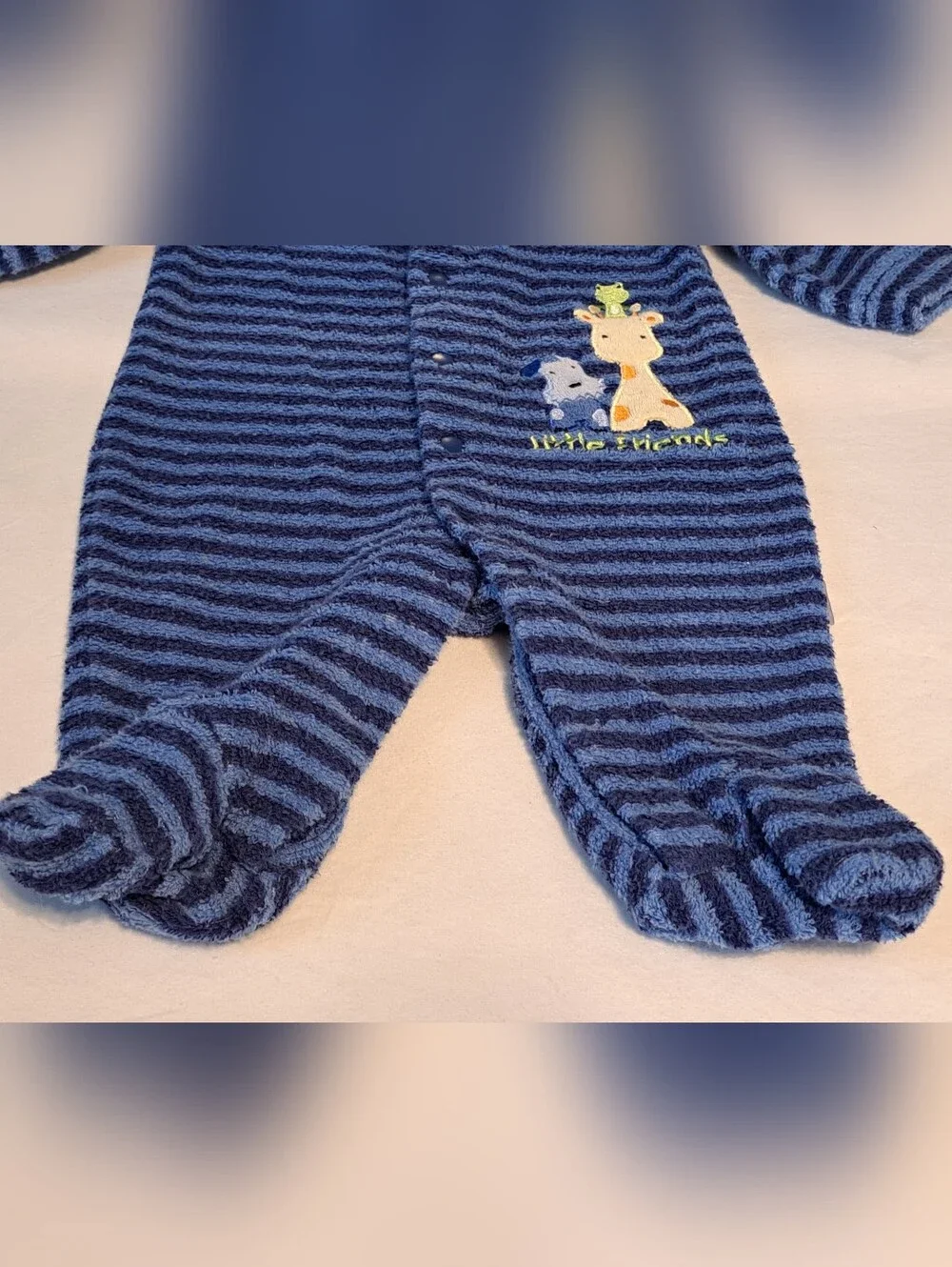 Baby Boys Footed Sleeper Size 0/3 Months Carter's Blue